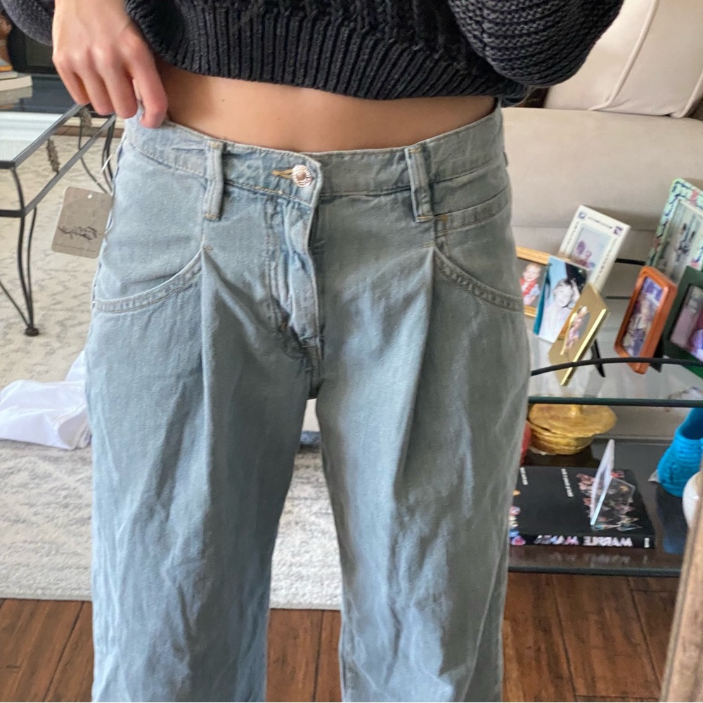 free people blue low rise jeans 24 - Picture 5 of 5